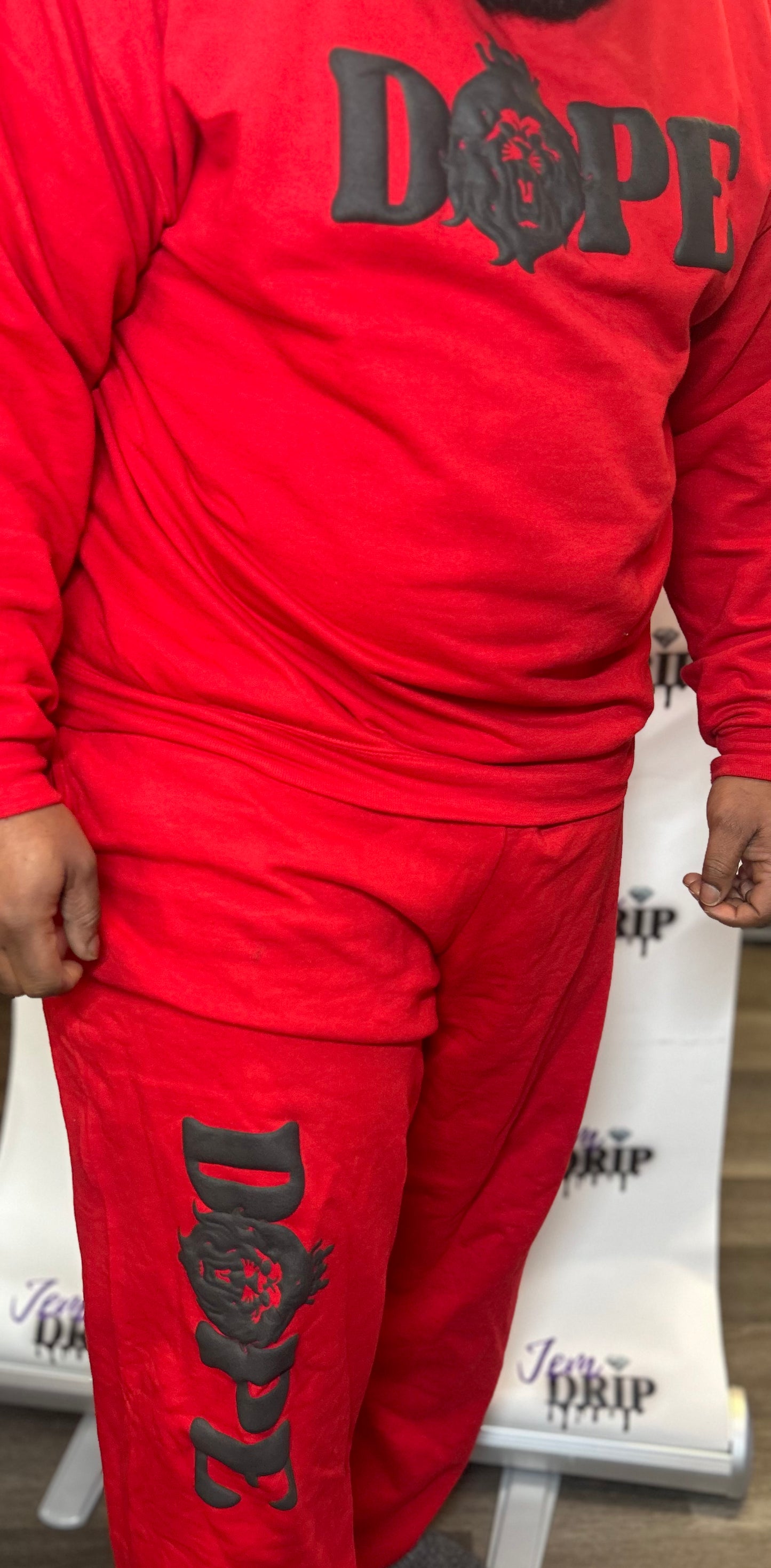 DOPE Jogging Suit Red